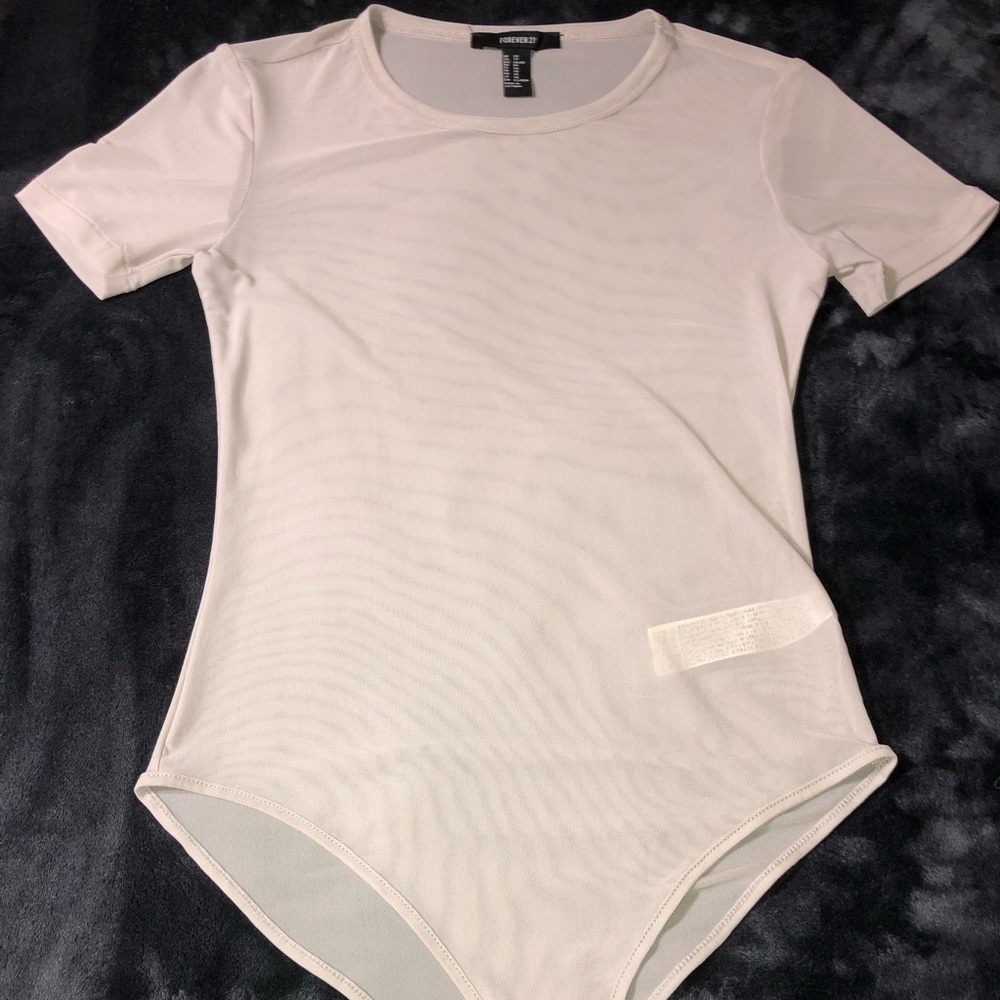 Forever 21 Nude Mesh Bodysuit